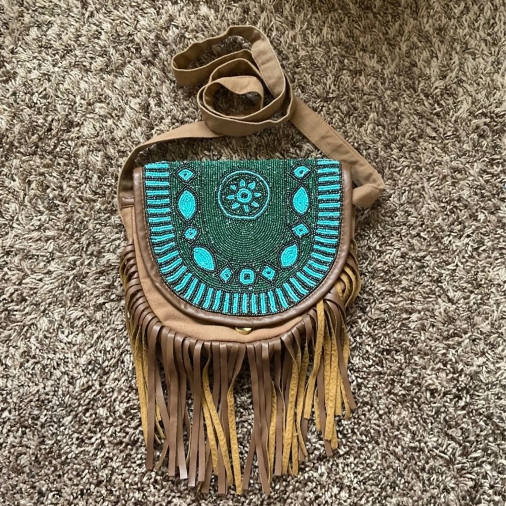 Beaded boho purse
